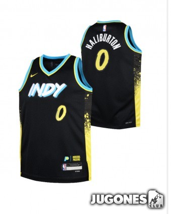 Indiana Pacers Nike City Edition Swingman Jersey Tyrese Haliburton